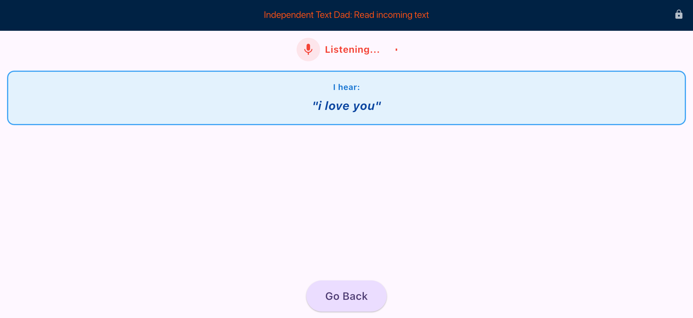 Listening: I hear i love you